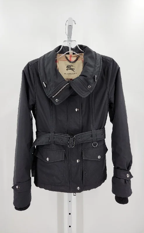 Burberry Size 2 Jackets OUTDOOR (Pre-owned) One-Shoulder Jacket Off-the-Shoulder Jacket Asymmetrical Jacket