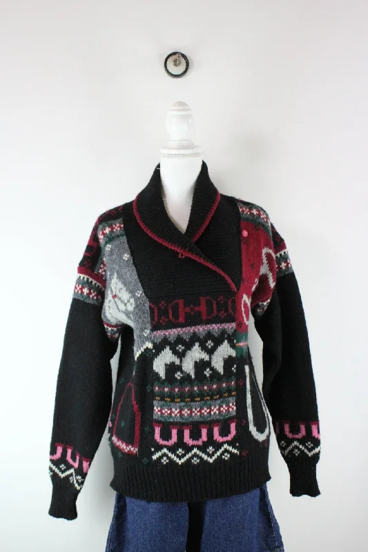 Vintage Wool Pullover (M) Chenille Soft Sweater