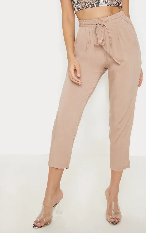 Petite Camel Casual Trousers Trousers stylish elegant