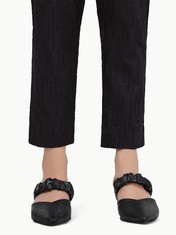 Women's Black Trouser - EWBE22-76502 Trousers Polka Dot Cute