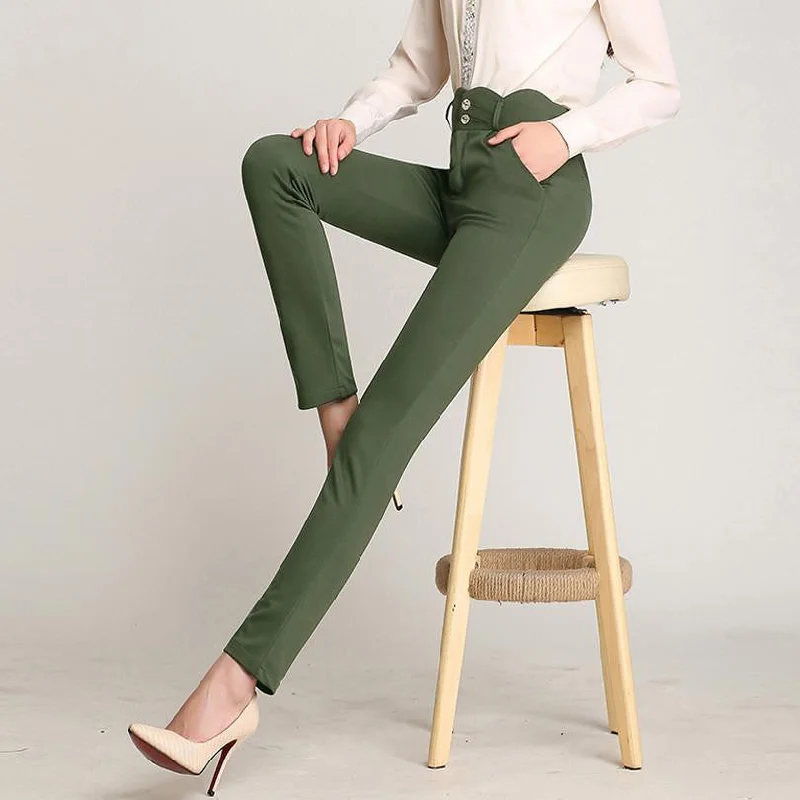 Women Casual Suit pant Western-Style Trousers Work Pants Trousers Trousers Handmade Artisanal