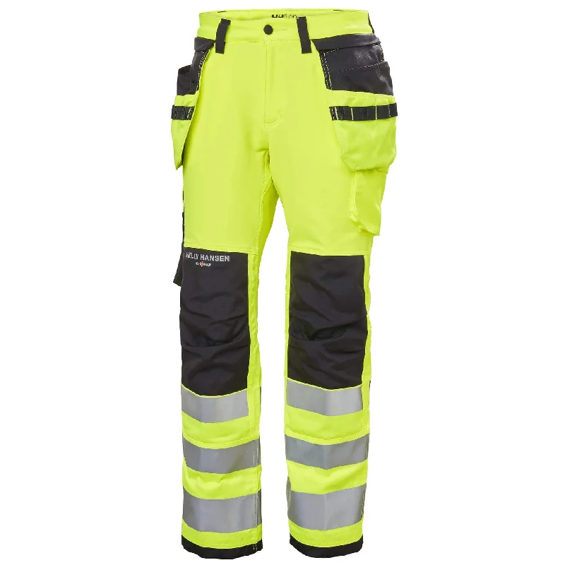 Helly Hansen Womens Luna Hi Vis Construction Stretch Work Trousers Class 2 - 77498 Trousers Sale Discount