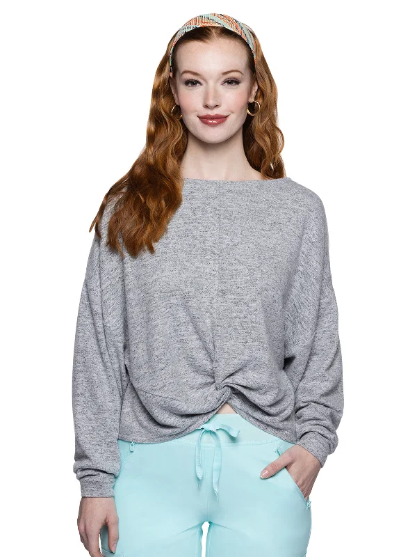 Women's Pocketless Reversible Pullover Top Oversized Cozy Pullover