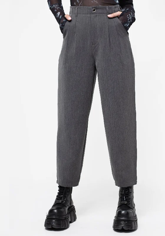 Herringbone Balloon Trousers Trousers Flared Retro