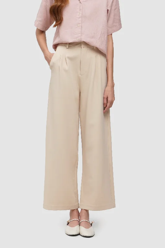 Pleated Trousers Trousers Travel Practical