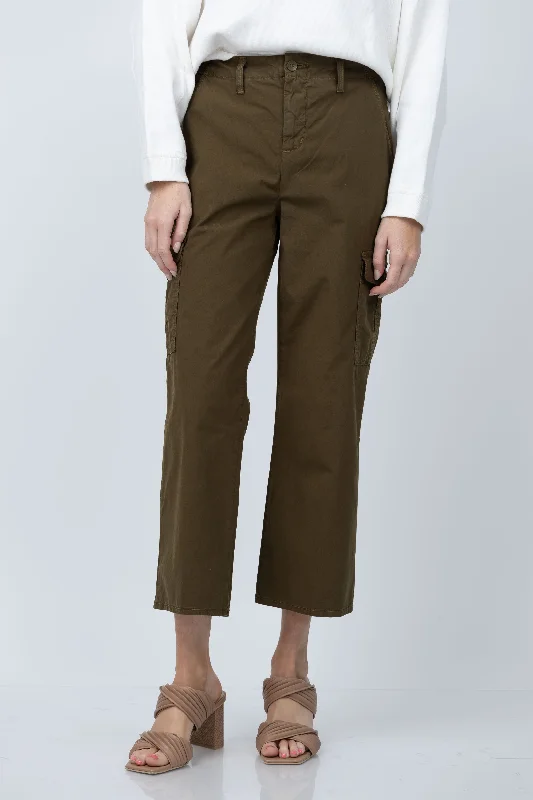 L'AGENCE Zoella High Rise Trek Trousers in British Khaki Trousers cozy soft