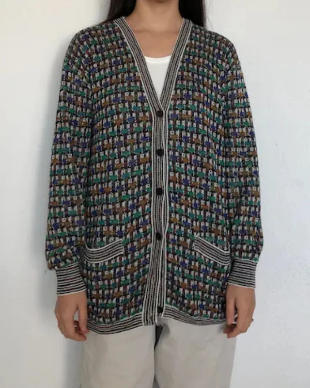 Missoni Sport Tweed Cardigan Mesh Cardigan Canvas Denim