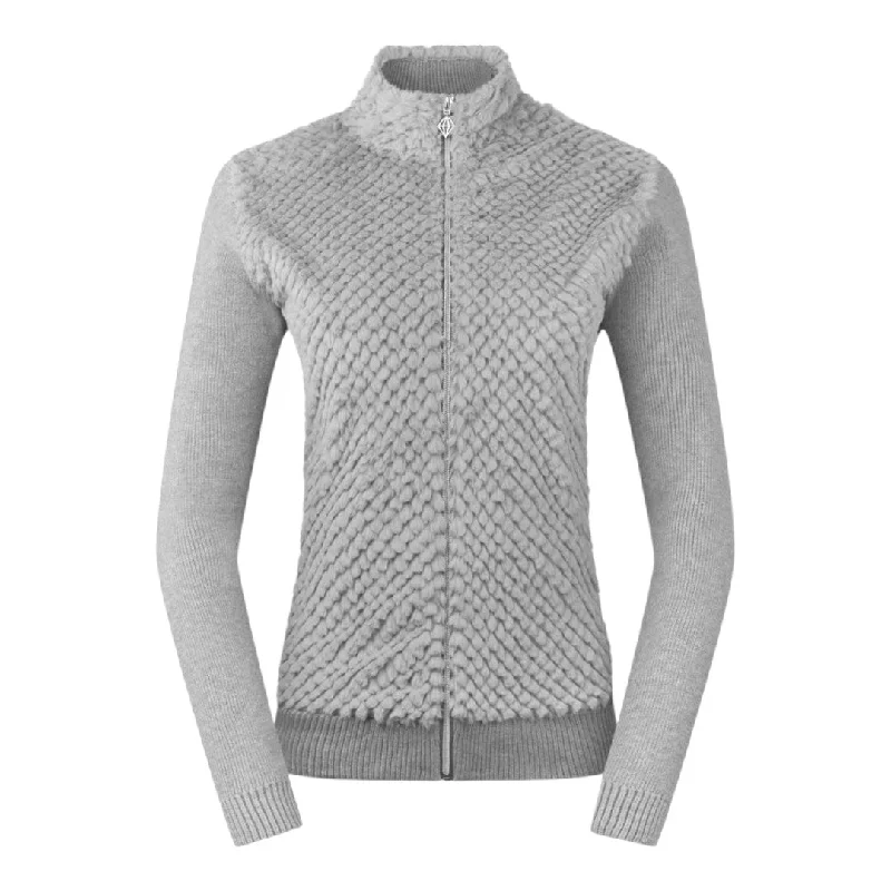 Pure Golf Ladies Ellisa Kniited Faux Fur Cardigan PG-48508 Wool Cardigan Cotton Cardigan Cashmere Cardigan