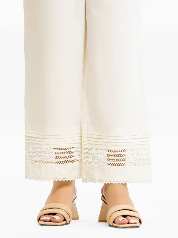 Women's Cream Trouser - EWBEB23-76562 Trousers Fleece Cozy