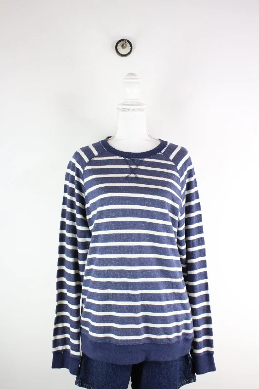 Vintage Striped Pullover (L) Seamless Knit Pullover