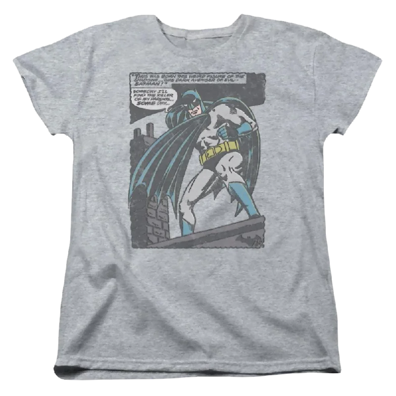 Batman Bat Origins - Women's T-Shirt Print Jacquard Patchwork