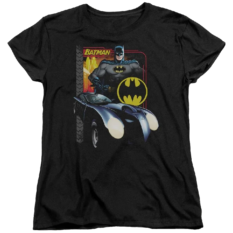 Batman Bat Racing - Women's T-Shirt Houndstooth Herringbone Solid