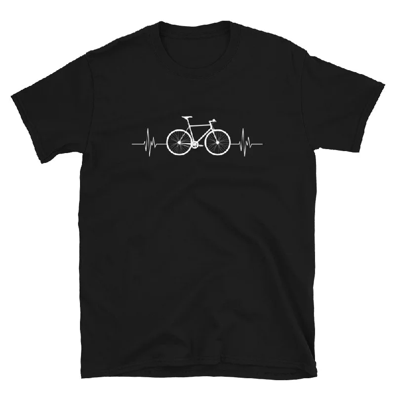 Fahrrad Herzschlag - T-Shirt (Unisex) Plaid T-Shirt Polka Dot Checkered