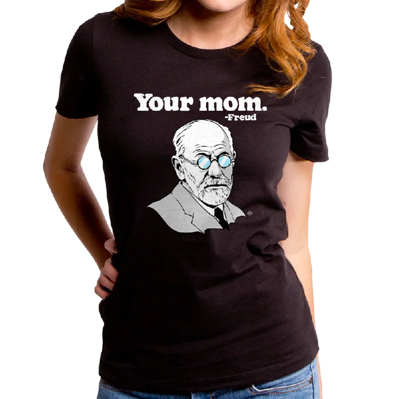 Your Mom Women's T-Shirt Front Pockets Side Pockets Patch Pockets