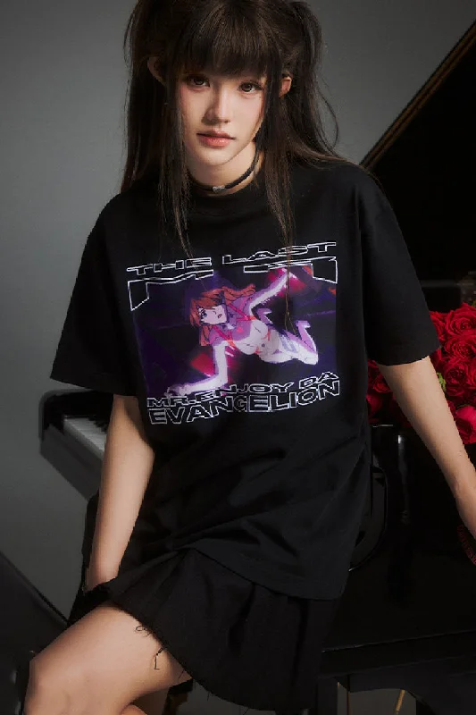 Iconic Anime Scene Tee Zippered Front Buttoned Front Snap Front