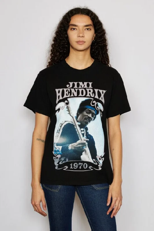 Jimi Hendrix 1970 Tee Chenille Blend Fleece Blend Nylon Blend