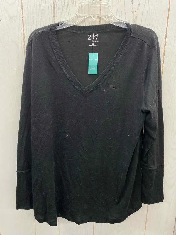 Maurices Black Womens Size 18/20 Shirt Fashionable Trendy Casual