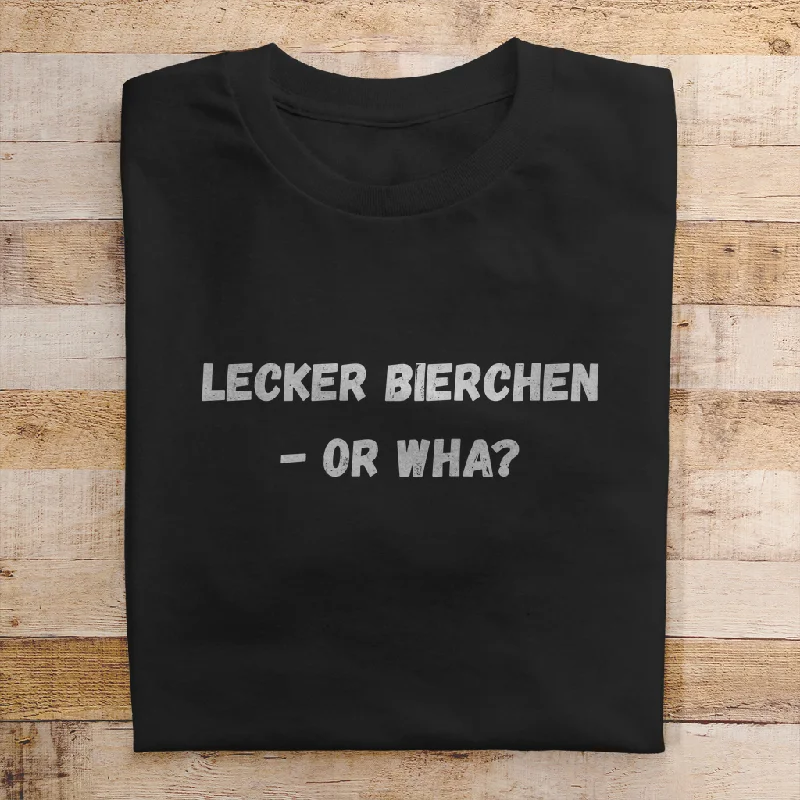 Premium T-Shirt "Lecker Bierchen - Or Wha " Lace Blend Ribbed Blend Corduroy Blend