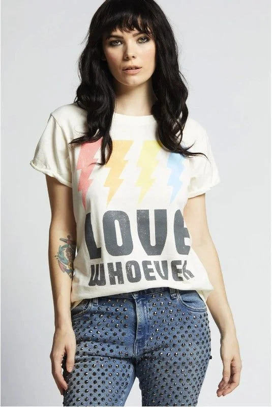 Recycled Karma "Love Whoever" Graphic Tee Lace Blend Ribbed Blend Corduroy Blend