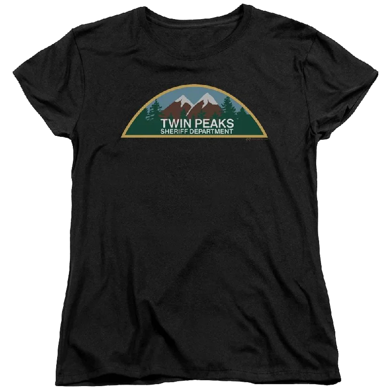 Twin Peaks Sheriff Department Women's T-Shirt Solid Print Embellished